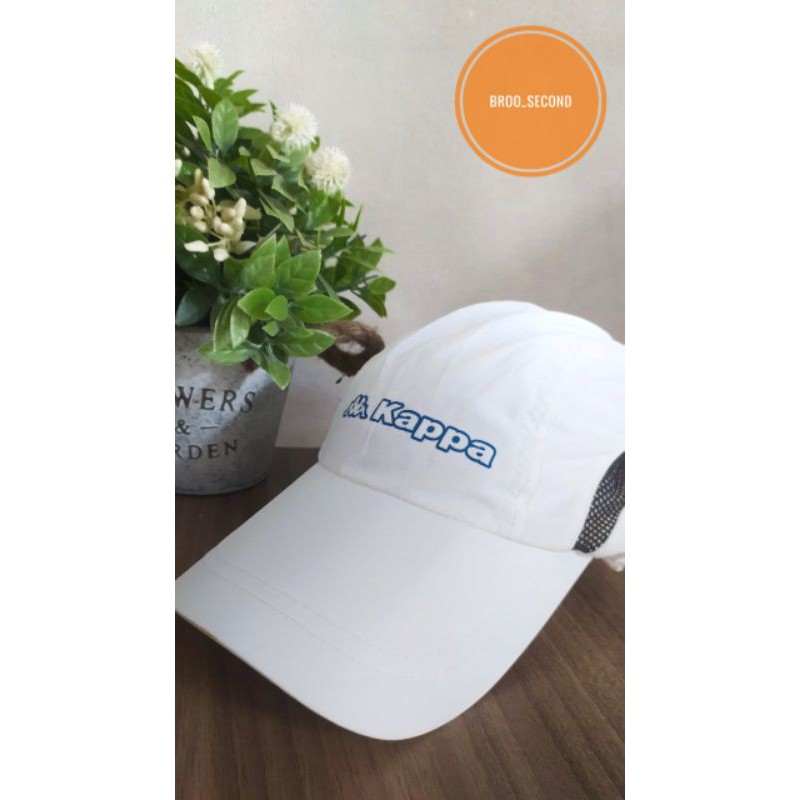 kappa topi outdoor running second 100% original bekas rasa baru