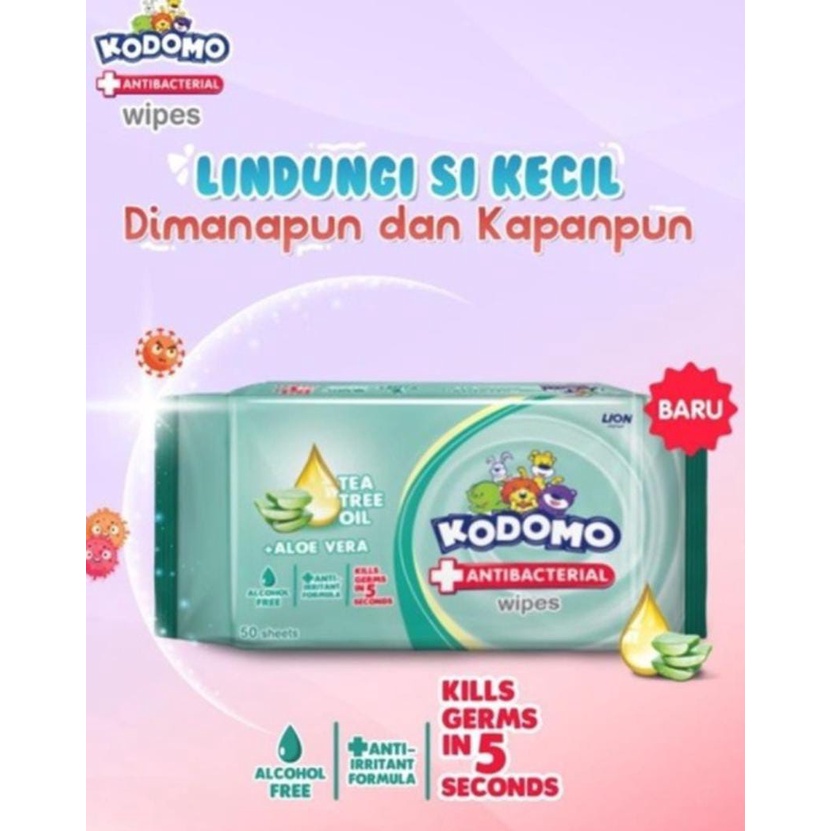 Kodomo Baby Wipes 50 sheet Tisu Basah