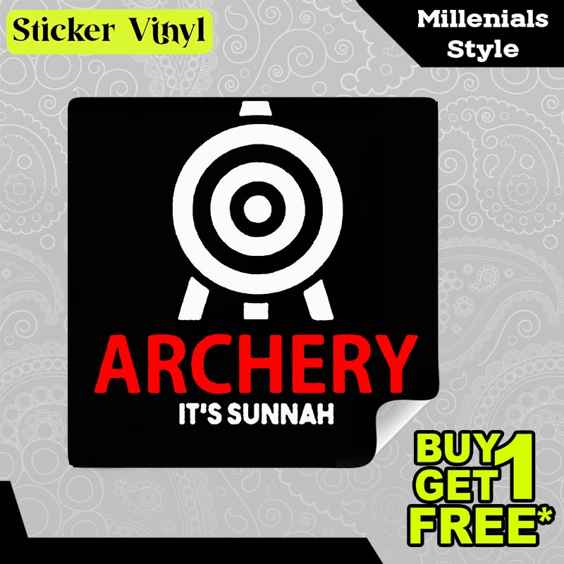 

Stiker Sticker Archery it's Sunnah Gambar Unik Desain Keren dan Kekinian Aesthetic Bahan Vinyl Satuan Anti Air