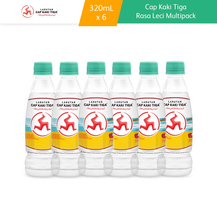 

Cap Kaki Tiga Rasa Leci Botol 320ml Multipack (BERKUALITAS)