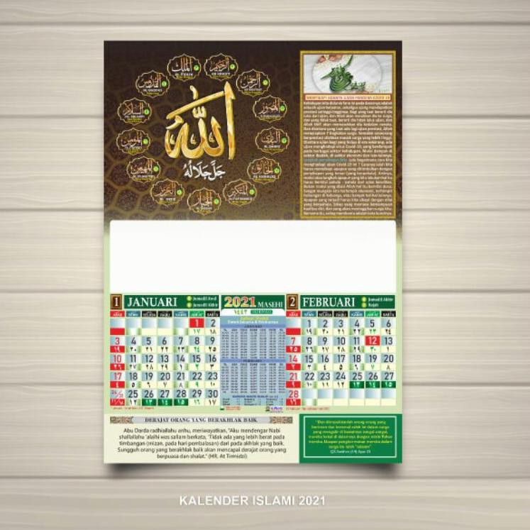 

Stok Banyak INGUH kalender 2021 kalender islami 2021 kalender hijriyah Z94 Serba Murah
