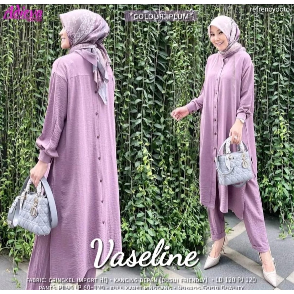 Stelan Long Tunik Cringkle Kemeja Kancing Depan Belakang || ONE SET LONG TUNIK CRINKLE DIVYA ONE SET PREMIUM CRINKLE AIRFLOW FULL KANCING KEKINIAN //SETELAN TRENDI TERBARU RAYON CRINKLE2022 / Hijab Fashion Trendy / ARRAZAQU COLLECTION