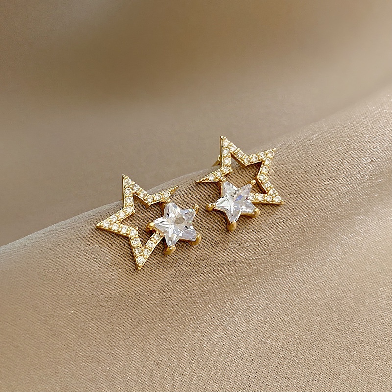 Anting AT230 Tembaga Lapis S925 , Unik Lucu Keren Fashion Wanita Elegant /Deluna/ BS