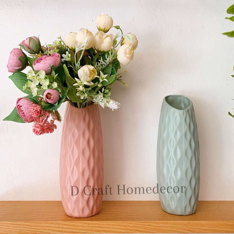 Vas Bunga Plastik Vas Motif Murah Vas Meja