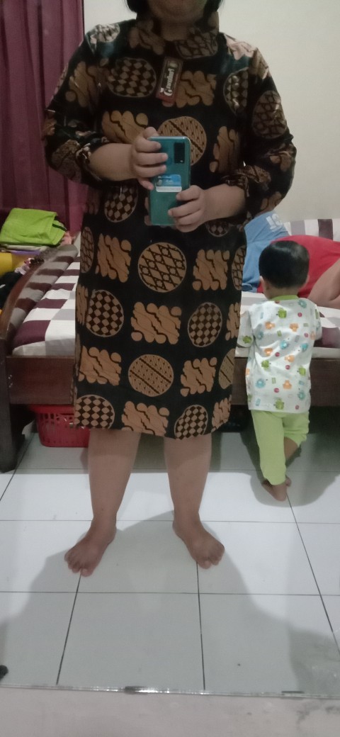 Terlaris Serut Genes Jelita Tunic Navbor Yelbor Whitbor Creambor Tunik Batik Modern Hrb030 Dolbi Dob