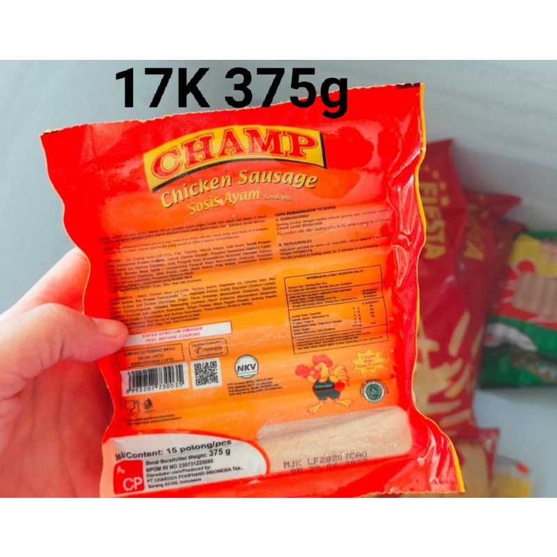 

sosis ayam champ 375g