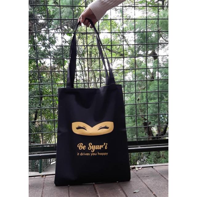 Totebag muslimah wanita  bismillah syari