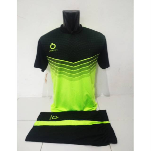 [PRINTING] ORTUSEIGHT HIJAU STABILO HITAM KOSTUM FUTSAL JERSEY ORTUS KAOS BAJU BOLA SETELAN STELAN