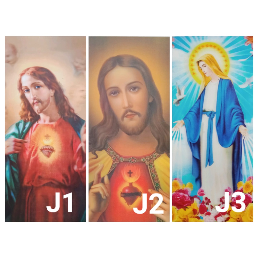 Poster Gambar 3D / 3 Dimensi Yesus 40x60cm