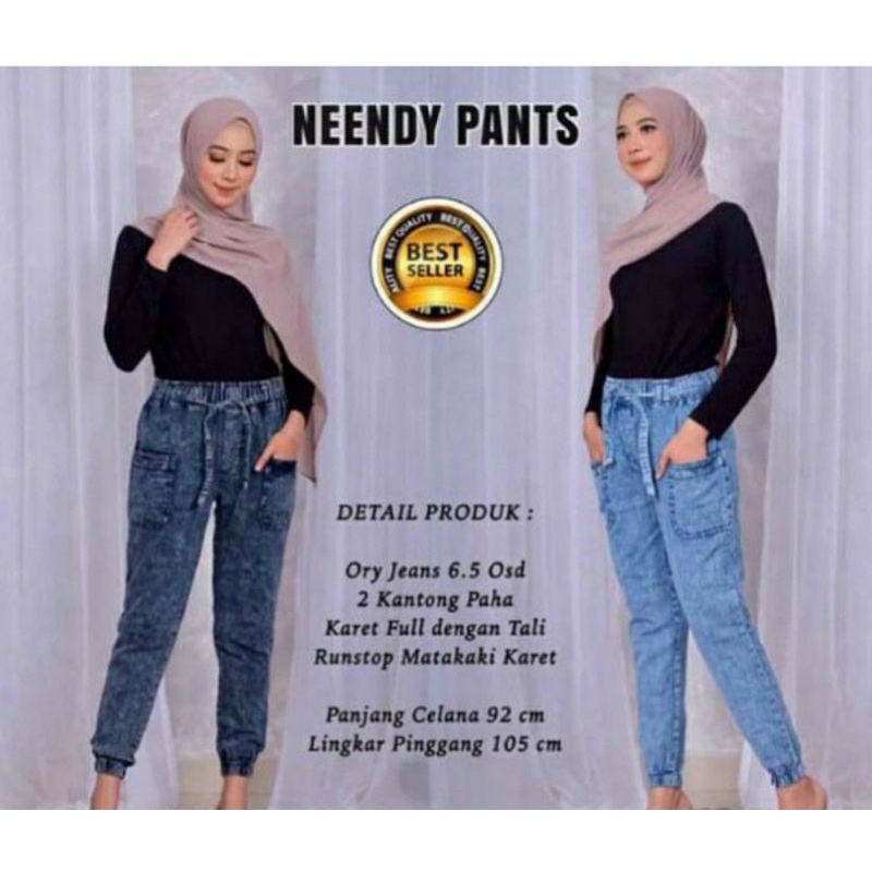 Celana Joger Jeans_Joger Jumbo_Joger nendy_Jeans joger_Joger jeans wanita