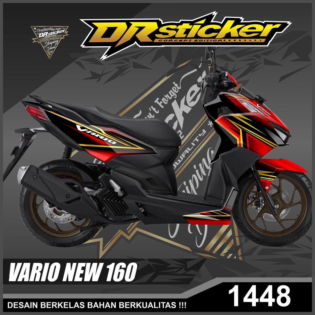 Dekal Sticker VARIO NEW 160 Full Body Stiker Skotlet VARIO Desain Racing Stiker full body VARIO NEW 