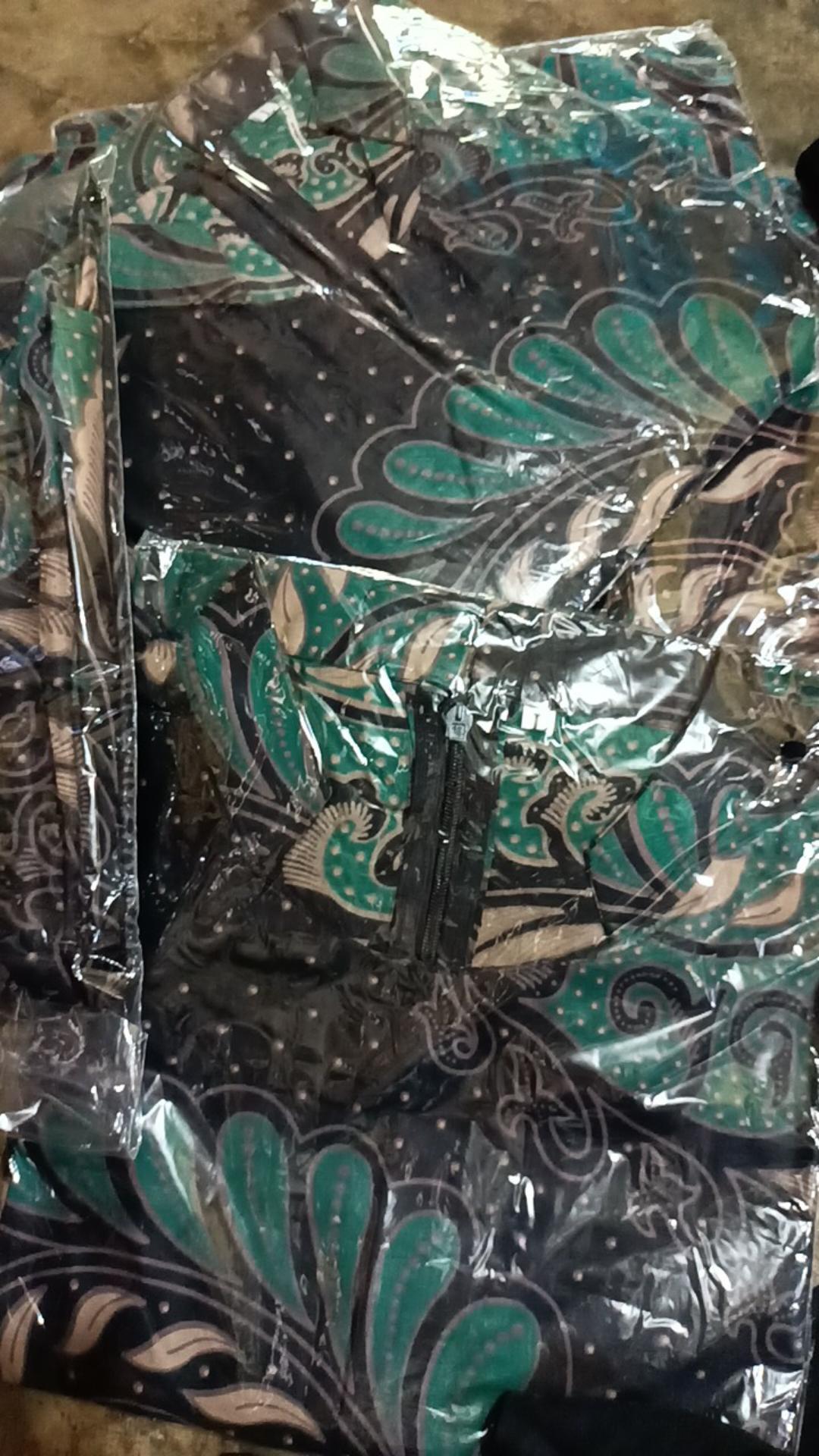 M-l-xl-xxl Batik Tunik Wanita Asj Sa Hrb026 Kenongo Pekalongan Sogan Tulis