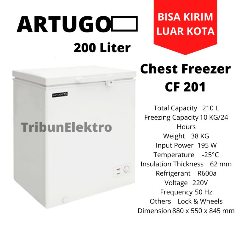 Freezer ARTUGO 200 Liter CF 201