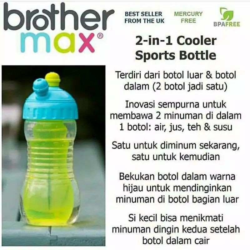 Brother Max 2 Drinks in 1 Bottle