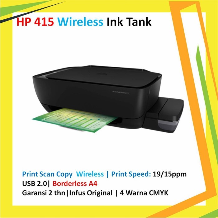 Printer HP Ink Tank Wireless 415 (Print, Scan, Copy, Wifi) PROMO