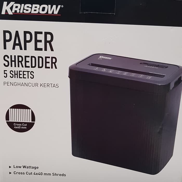 

5 Sheet Paper Shredder Krisbow/ Penghancur Kertas/ Pemotong