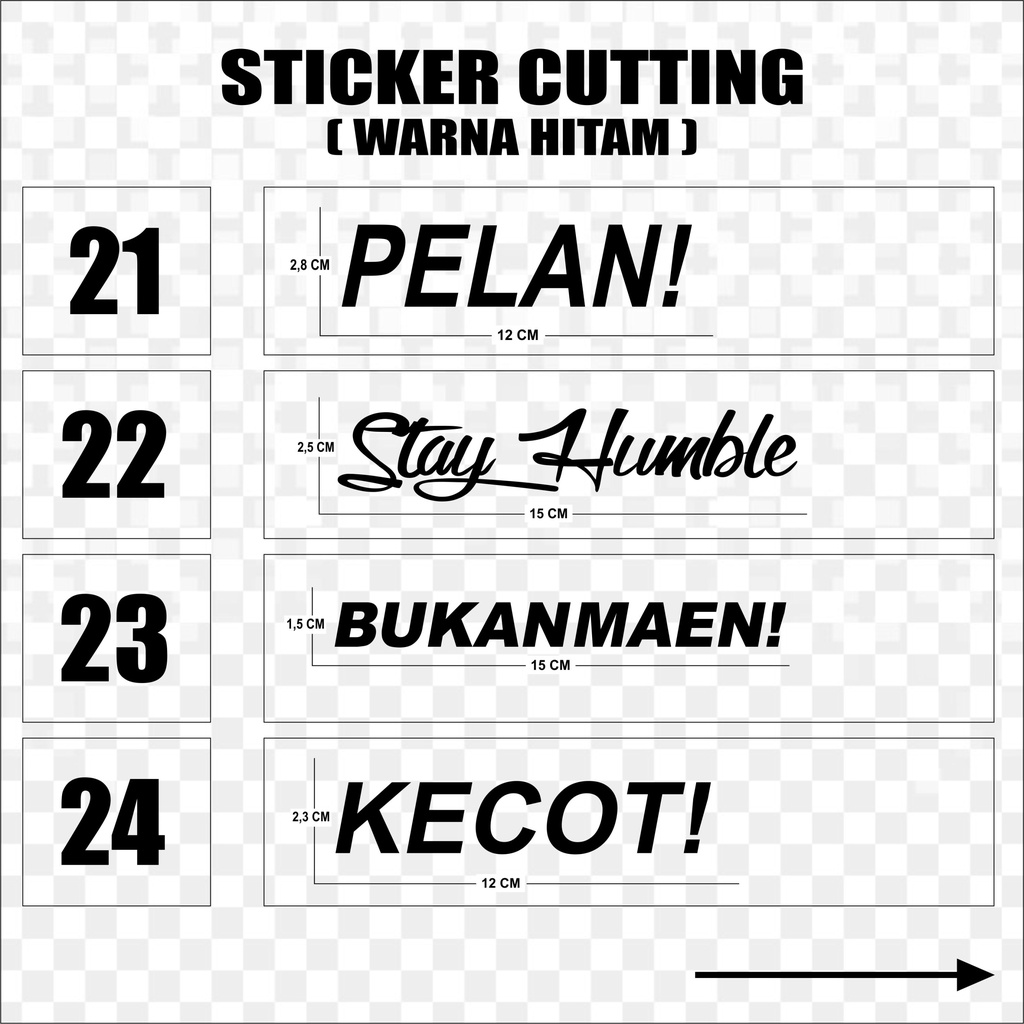 Sticker Cutting Stiker Motor Hitam 2