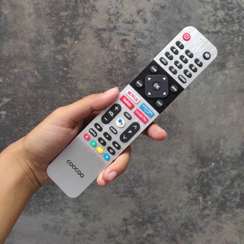 Remot TV COOCAA Smart TV Android TV Terbaru Dengan Bluetooth Google Assistant Original 100% - Remot 