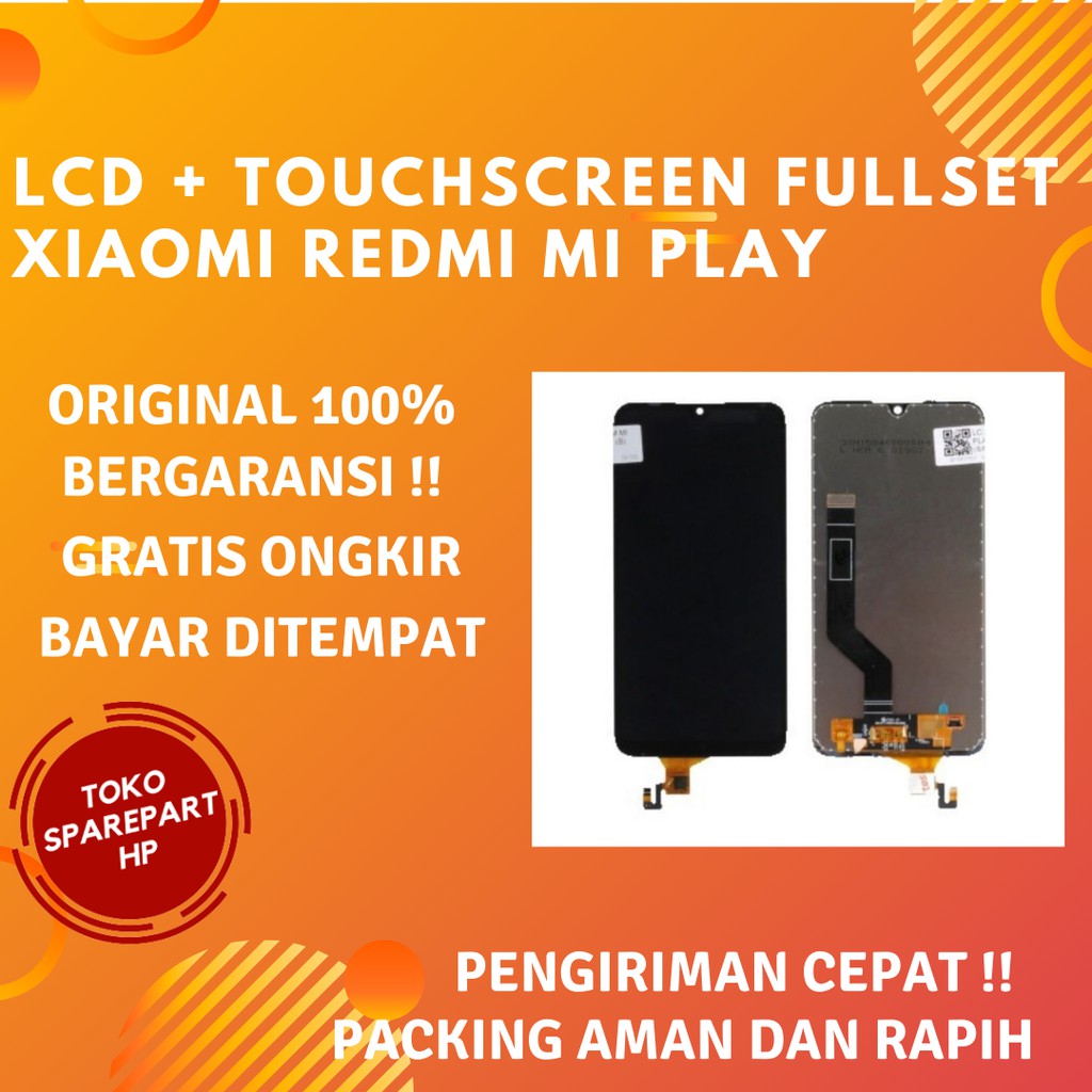 Lcd Original Hp Xiaomi Redmi Mi Play Fullset Layar Lcd + Touchscreen Full set Ori