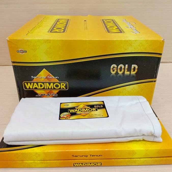 Sarung Wadimor Gold Polos Putih (Khusus Putih Polos)