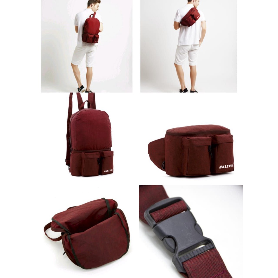 Tas ransel pinggang waist bag alive sophie martin paris T3493M Prospe bag