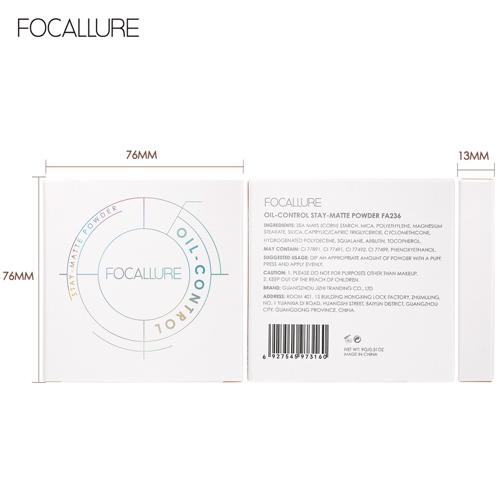 Focallure Oil Control Pressed Powder Focallure Pressed Powder Focallure Bedak Focallure Bedak Padat Focallure Focallur Focalure Fucallure Focalure Foccalure