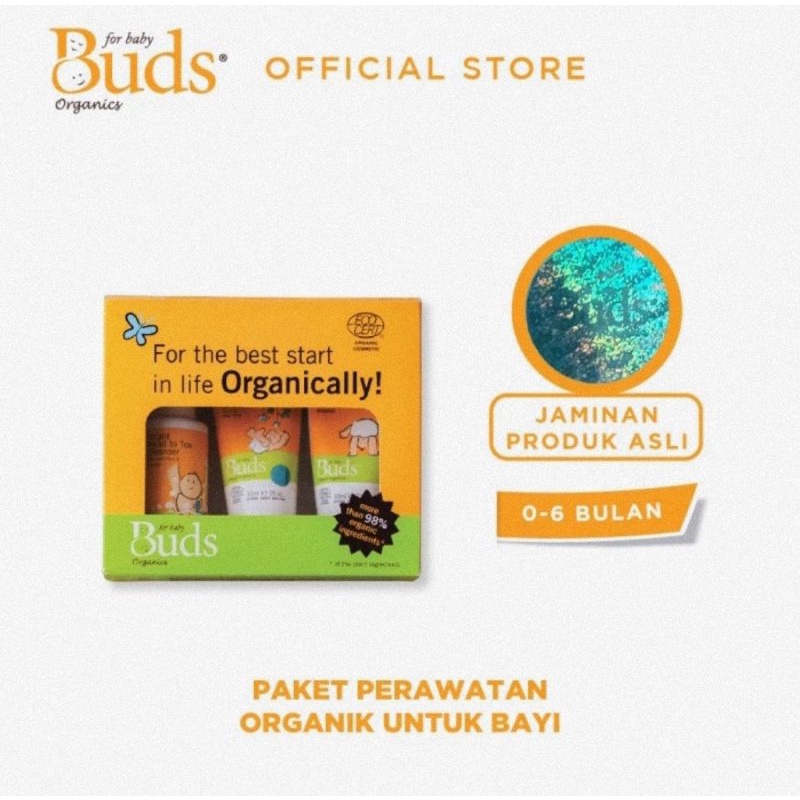 Buds Organics Everyday Starter Kit - Paket Mini Perawatan Kulit Bayi