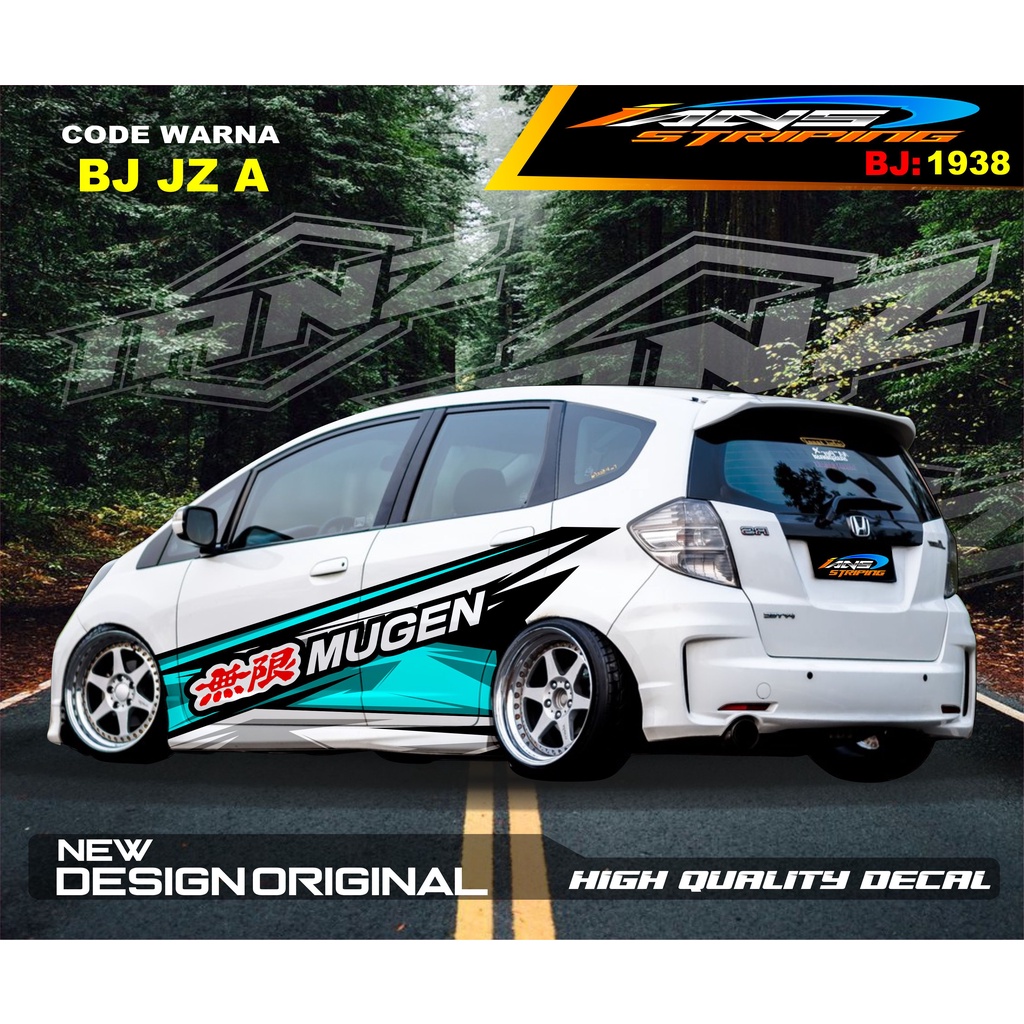 VARIASI STIKER BODY SAMPING MOBIL HONDA BRIO / STICKER BODY SAMPING MOBIL JAZZ / DECAL STIKER MOBIL AGYA AYLA / STIKER MOBIL TERBARU