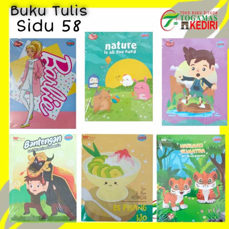 

Buku Tulis Sinar Dunia 58 lembar (Mix Motif)