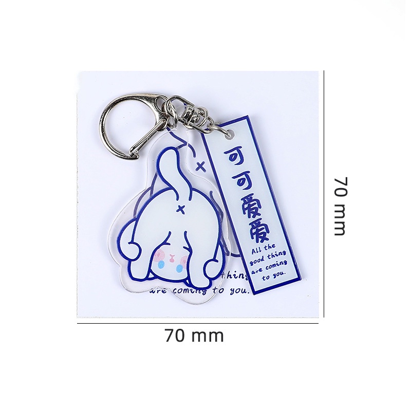 MaiMao. Cartoon Acrylic Good Luck Series Keychain Small Cute Pendant