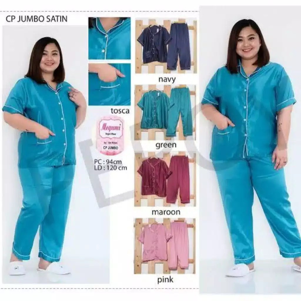 blinshop BAJU TIDUR PIYAMA CP JUMBO EMBOS