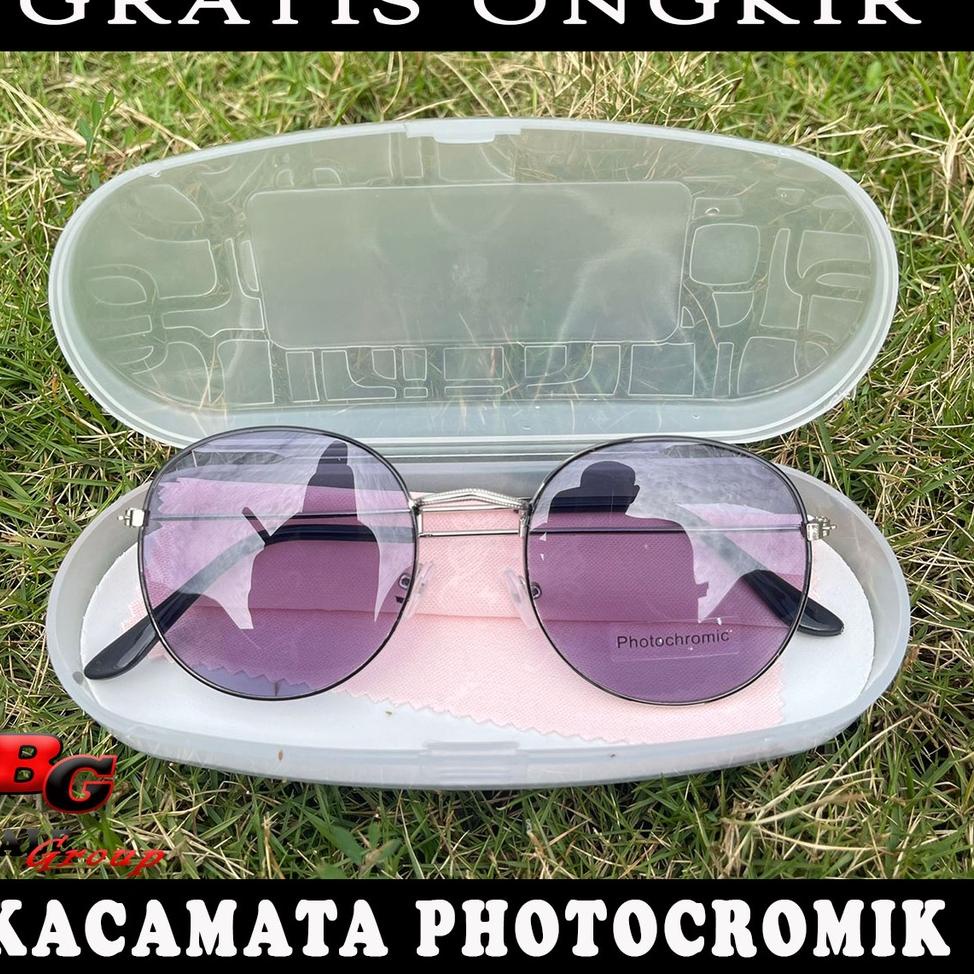 2G9 [] Kacamata Minus Photocromic Korea / Anti Radiasi 2 In 1 Potokromik Photochromic Terbaru Pria W