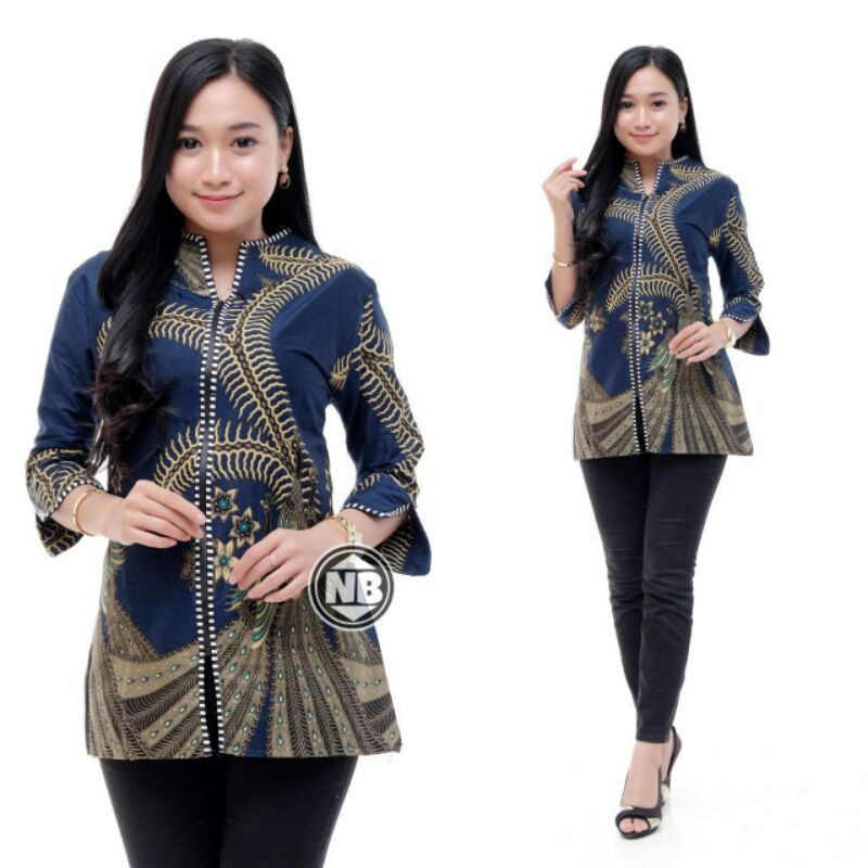 [bisa cod]baju blues batik dolby dolbi || atasan batik