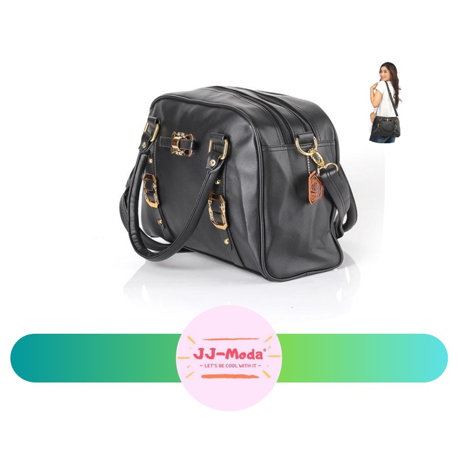 GARAGE SALE  TAS WANITA MURAH BERKUALITAS - Tas Selempang Wanita - Warna Hitam - Motif Polos