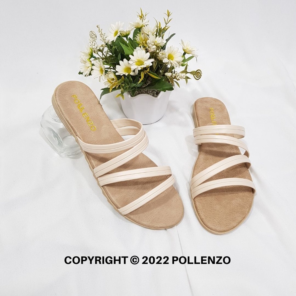 Pollenzo - Sandal Flat Teplek Wanita Lia-089-6