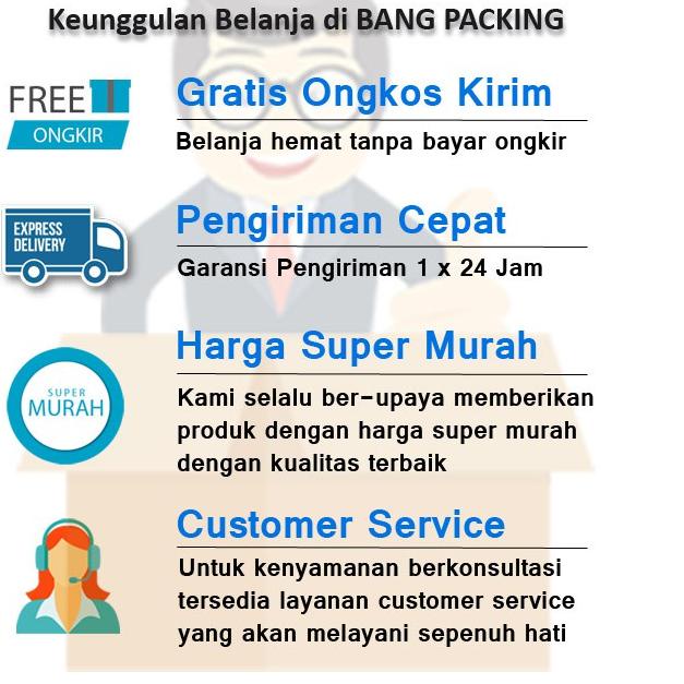 

KreasiNusantara|R-1271||Bubble Wrap 60cm x 50M bubble wrap roll bubble wrap bening bubble wrap hitam