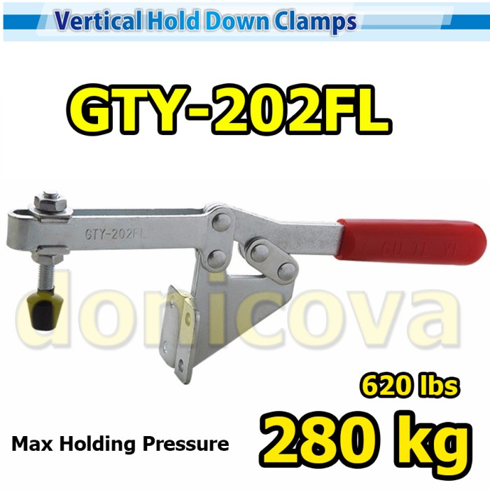 Toggle Clamp Vertical GH 202FL GTY 202 FL setara WIPRO TCH-921 280kg