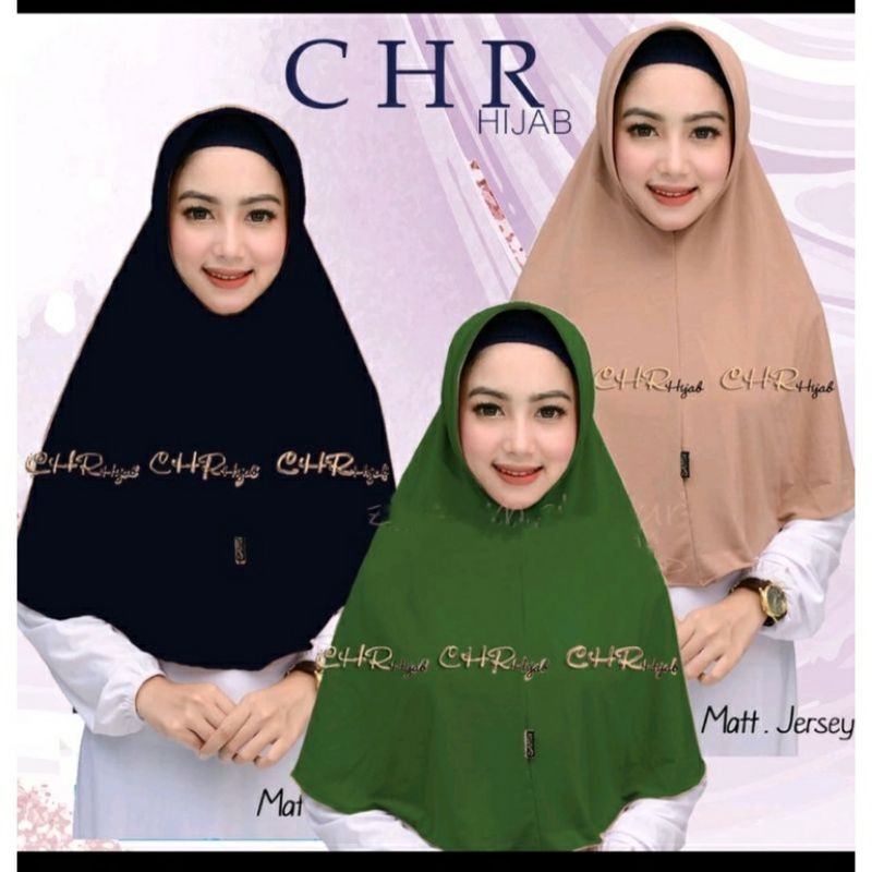 HIJAB JEARSY CHR STANDAR/HIJAB INSTAN/HIJAB SEHARI HARI