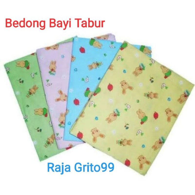 1/2 lusin kain bedong super jumbo, 110 x 90 motif gambar random tabur dan runstop, bahan flanel isi 6 pcs - Grosir