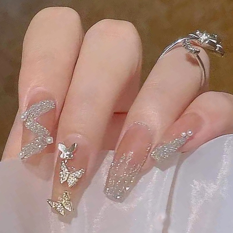 Kuku Palsu 【A118，lem sticker】Nikah Wedding False Nailart Pengantin Tangan