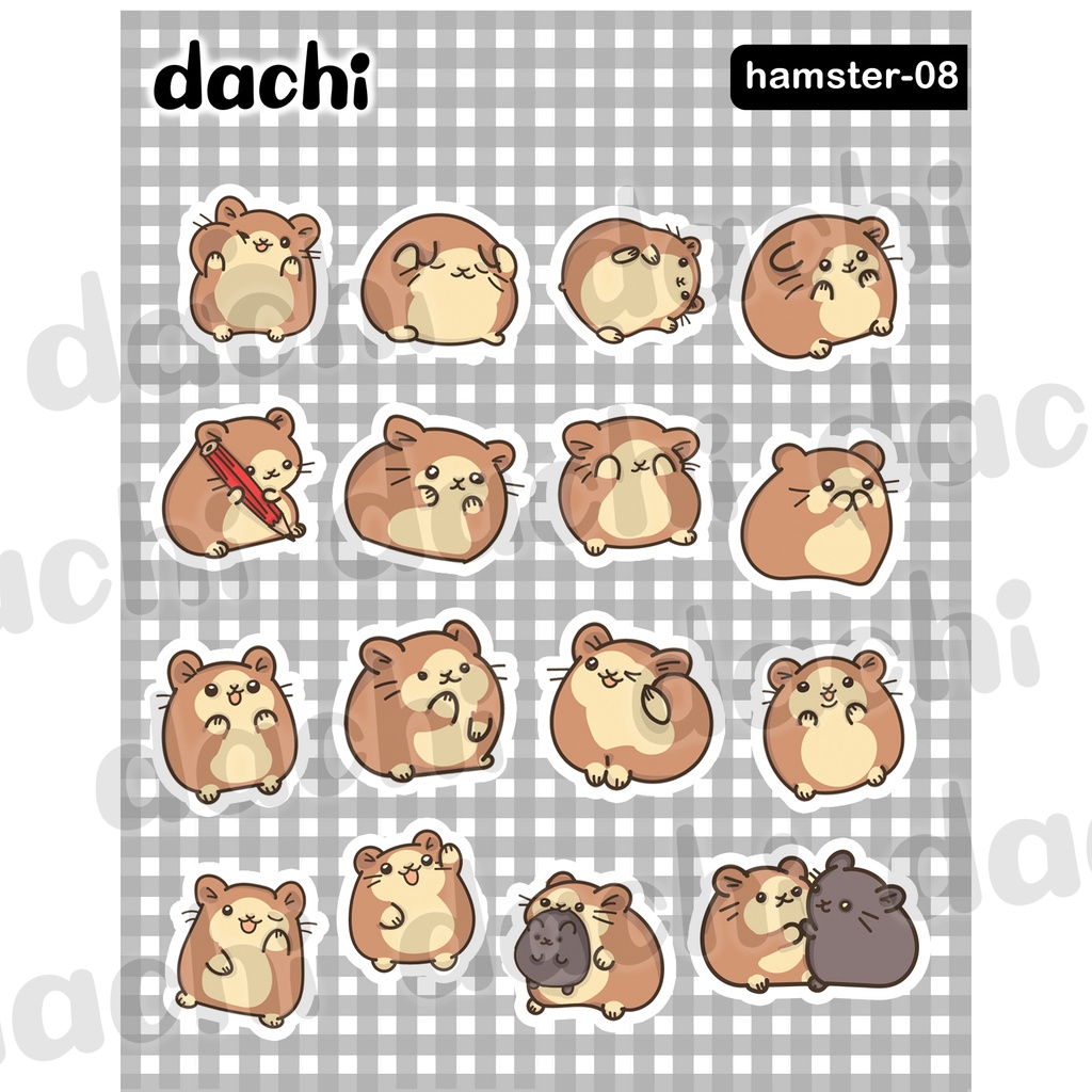 

Dachi Stickers Hamsters-08 Peel Off
