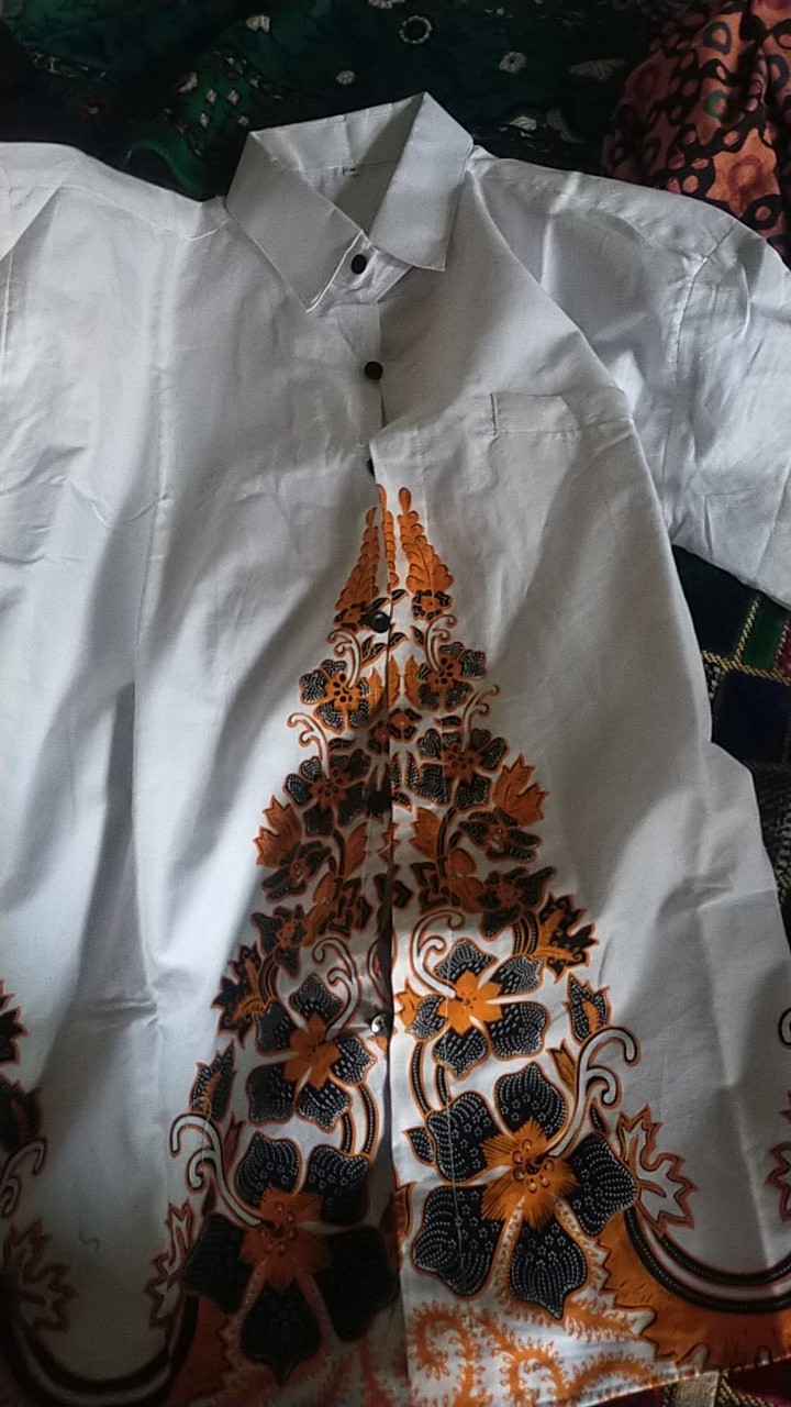 Yudhistira Putih Kemeja Batik Pria Full Furing Katun Batik Primisima By Dewo