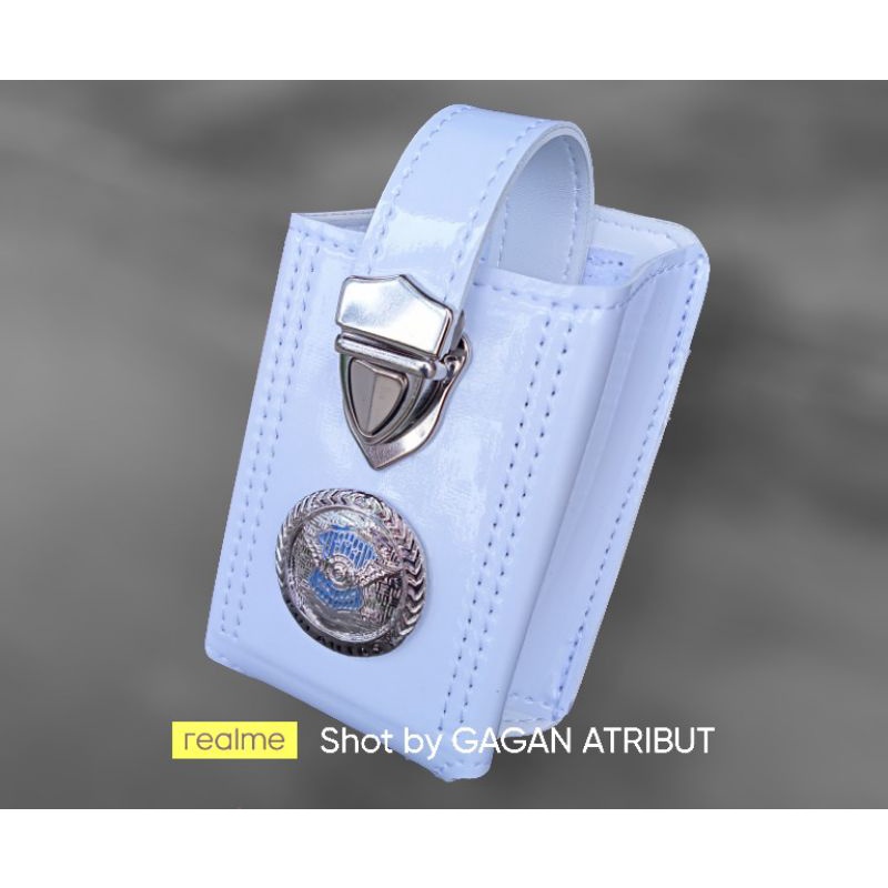 TEMPAT HT SARUNG HT LANTAS POLANTAS POLRI POLISI LOGO LOGAM COR