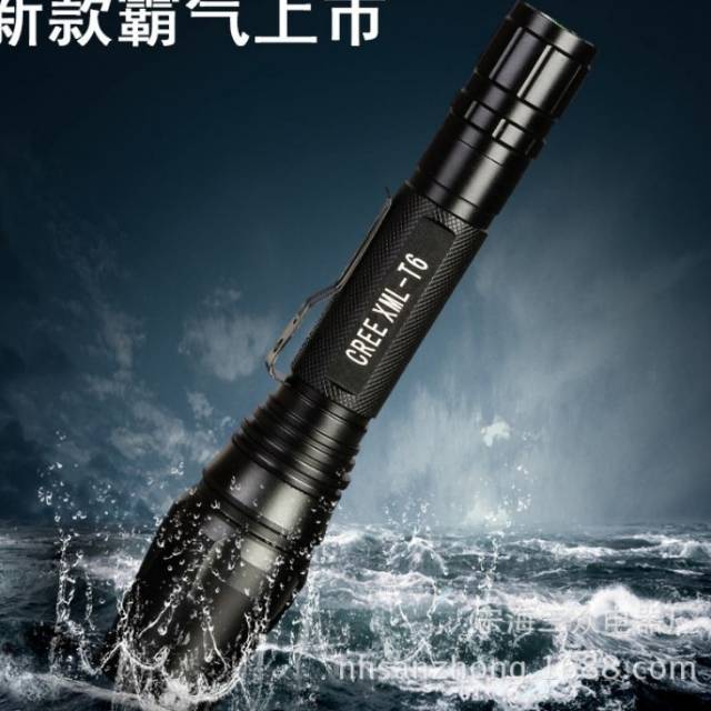 Senter SWAT POLICE T6 198/2 BATERAI / SENTER POLISI T6 158/1BATERAI BISA ZOOM