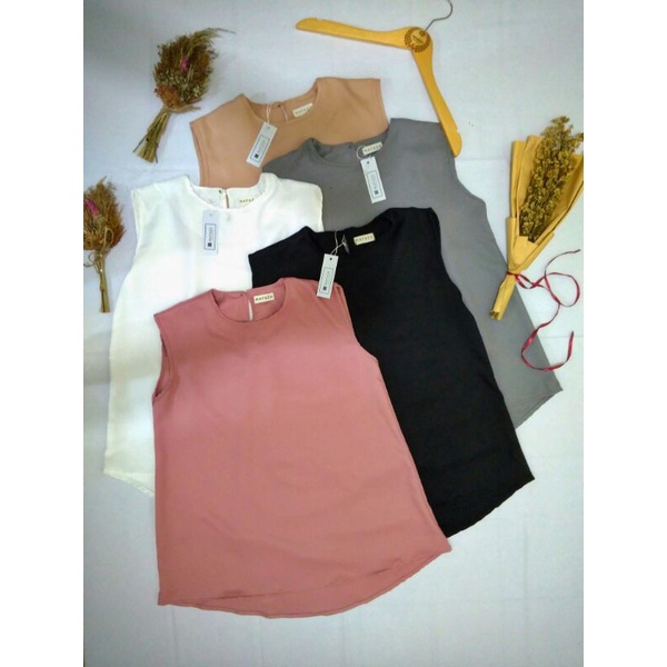 Inner Tanpa Lengan dan Lengan panjang Premium - Atasan Wanita Sleeveless - Baju Hamil Dalaman Blazer Wolpeace - Inner Hijab