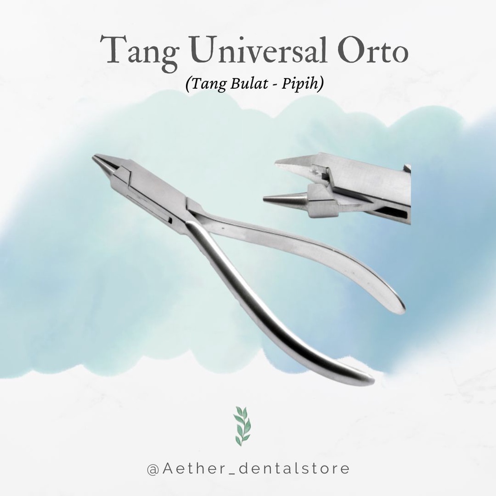 tang universal bulat pipih / tang universal borobudur / dental tang ortho