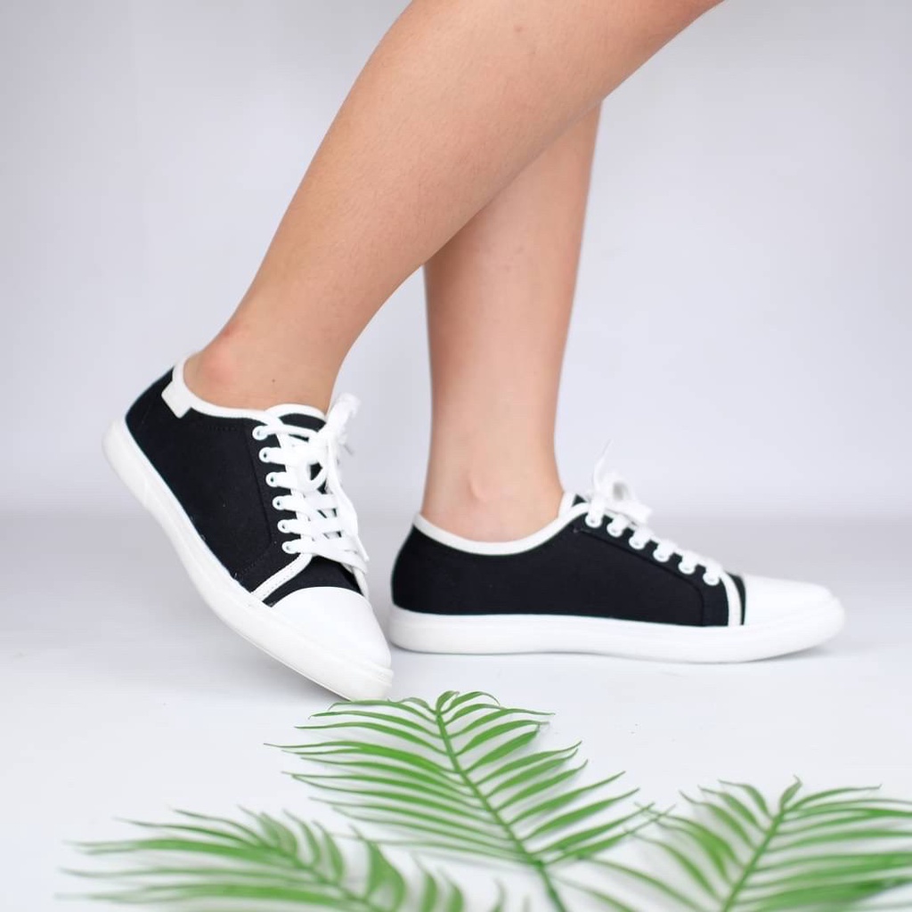 [7.7 Boombastis Sale⚡] - SEPATU WANITA CK SNEAKERS KANVAS PREMIUM CKS501 PREMIUM IMPORT