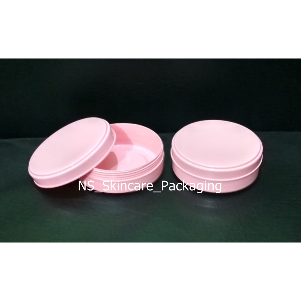 POT POMADE KOSONG 100GR PINK / Pot Lulur sekar jagat 100gr pink / Pot body scrub