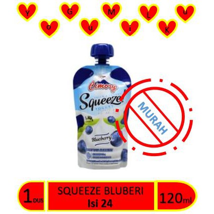 

Cimory Squeeze Blueberry 120 ml isi 24