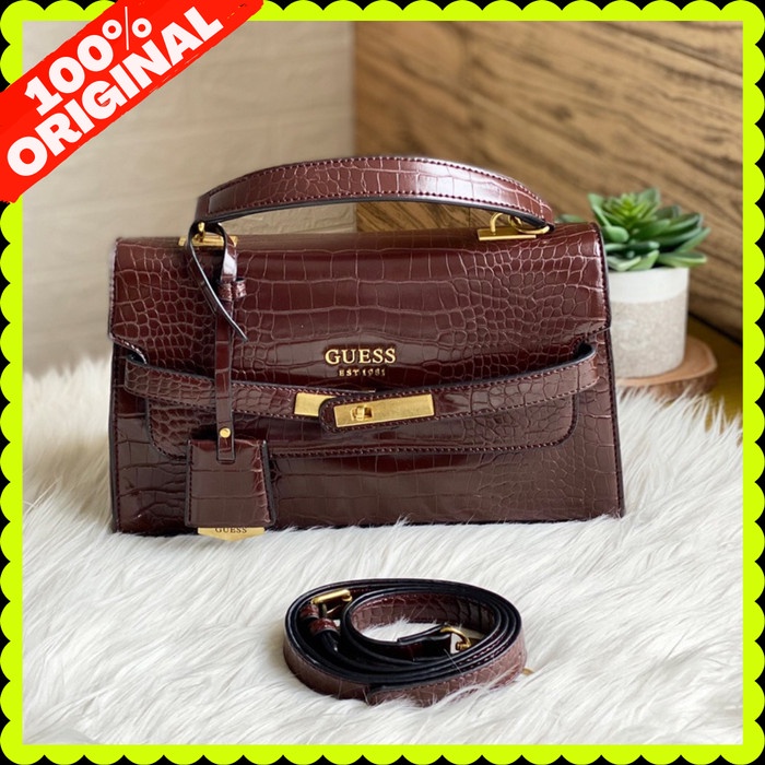 Tas Selempang Tas Guess Wanita Original Store BB2020 - Brown terbaru import Tas cowok keren viral, r